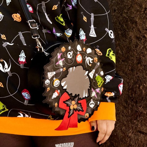 BORSA A TRACOLLA Nightmare before Christmas Ghirlande luminose - DISNEY LOUNGEFLY