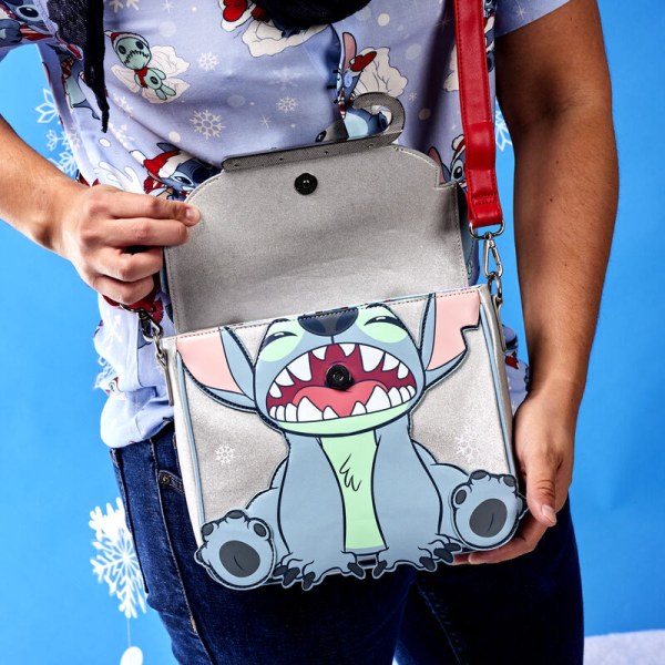 BORSA A TRACOLLA Stitch in vacanza sulla neve - DISNEY LOUNGEFLY