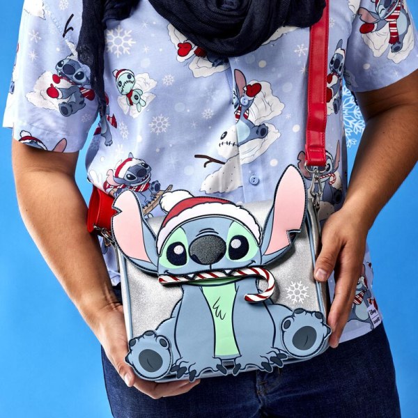 BORSA A TRACOLLA Stitch in vacanza sulla neve - DISNEY LOUNGEFLY