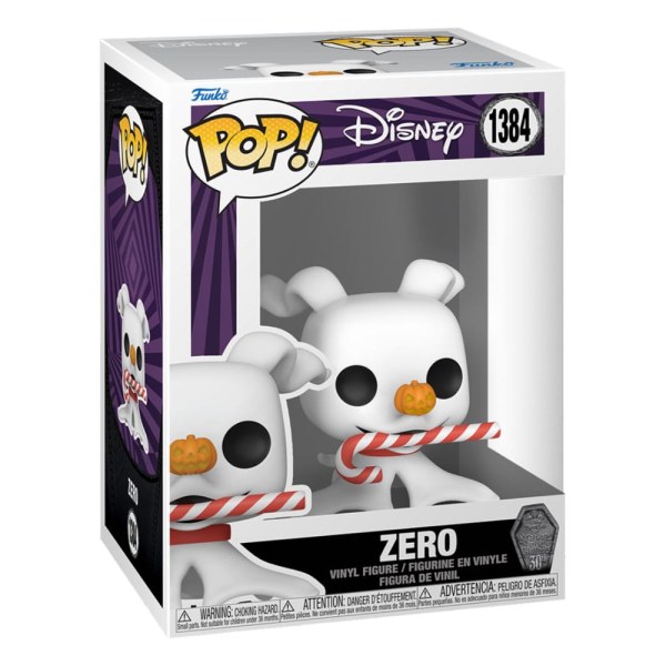 FunkoPop! 1384 - Nightmare before christmas 30th - Zero con bastoncino di zucchero