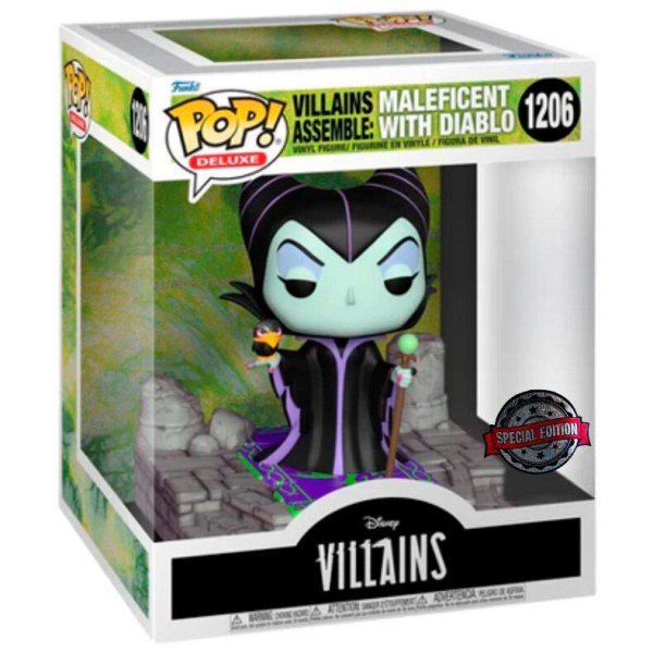 Funko Pop! DELUXE 1206 - Malefica e Diablo - Disney