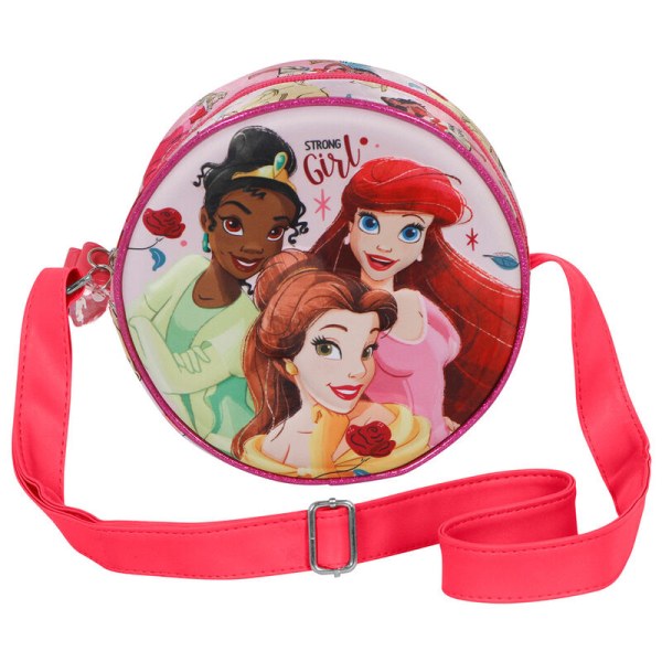 Borsa a tracolla rotonda delle principesse Disney "Strong girl"