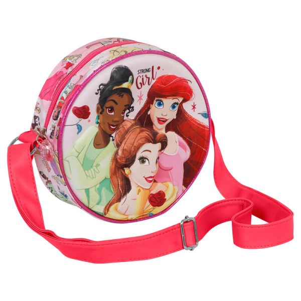 Borsa a tracolla rotonda delle principesse Disney "Strong girl"