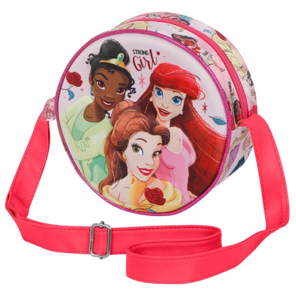 Borsa a tracolla rotonda delle principesse Disney "Strong girl"