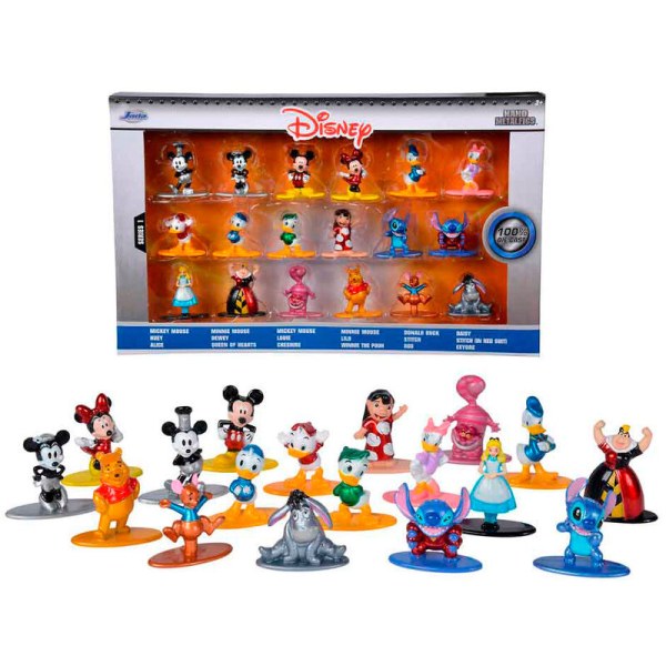 Set di 18 figurine Disney in metallo