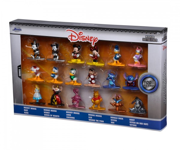 Set di 18 figurine Disney in metallo
