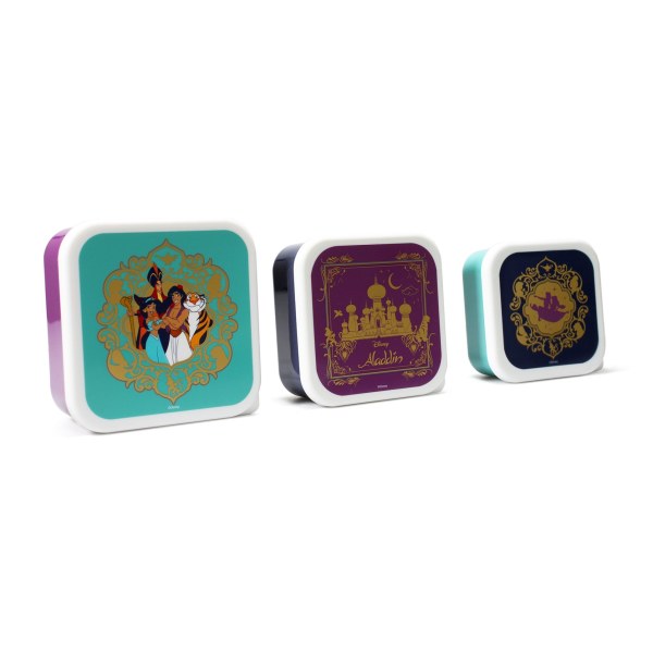 Set di 3 scatole per snack Aladino - Disney