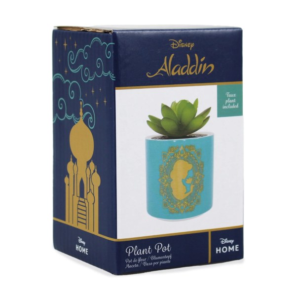 Pianta finta in vaso turchese di Aladino - Disney