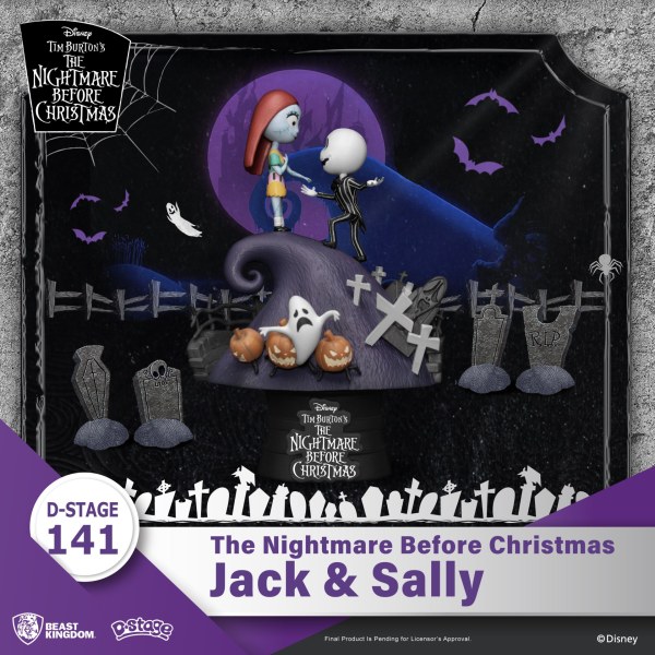 DIORAMA Jack e Sally Nightmare Before Christmas - DISNEY D-STAGE