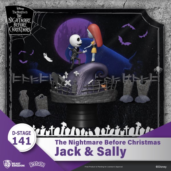 DIORAMA Jack e Sally Nightmare Before Christmas - DISNEY D-STAGE