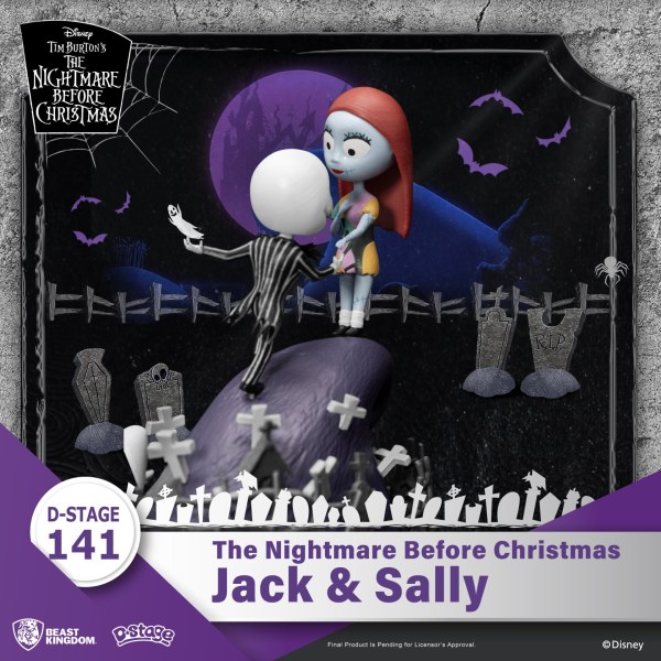 DIORAMA Jack e Sally Nightmare Before Christmas - DISNEY D-STAGE