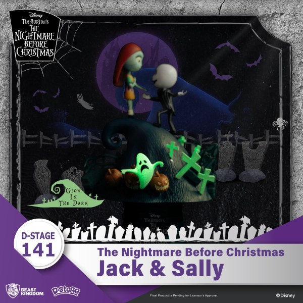 DIORAMA Jack e Sally Nightmare Before Christmas - DISNEY D-STAGE