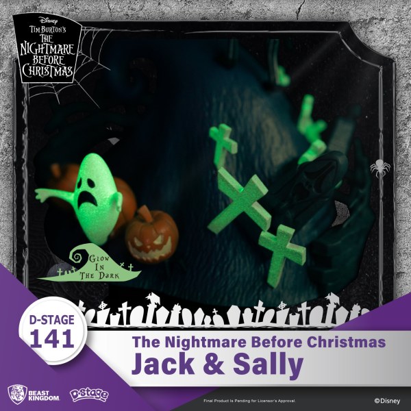 DIORAMA Jack e Sally Nightmare Before Christmas - DISNEY D-STAGE