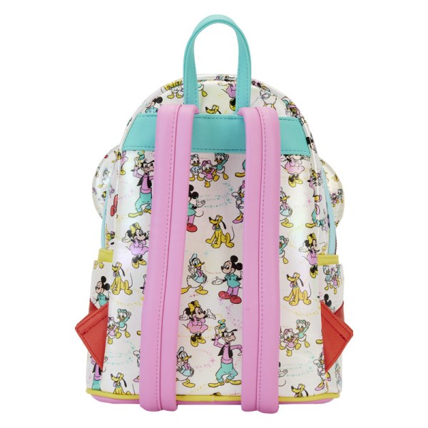 MINI ZAINO Disney 100 Topolino e Amici Iridescenti con Cerchietto - DISNEY LOUNGEFLY