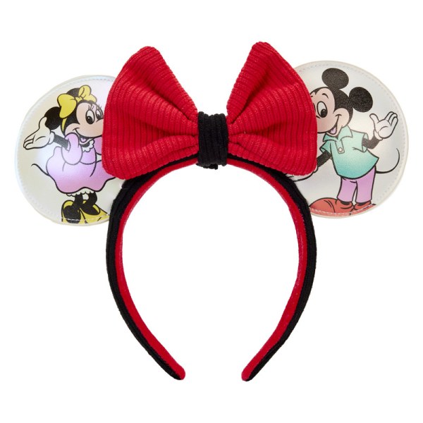 MINI ZAINO Disney 100 Topolino e Amici Iridescenti con Cerchietto - DISNEY LOUNGEFLY