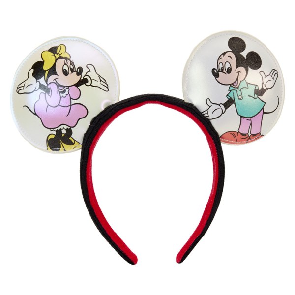 MINI ZAINO Disney 100 Topolino e Amici Iridescenti con Cerchietto - DISNEY LOUNGEFLY