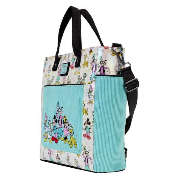 Borsa tote Disney 100 Topolino iridescente e i suoi amici - DISNEY LOUNGEFLY
