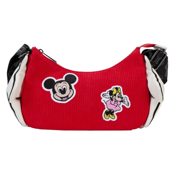 BORSA A SPALLA Disney 100 Topolino e Minnie con guanti - DISNEY LOUNGEFLY