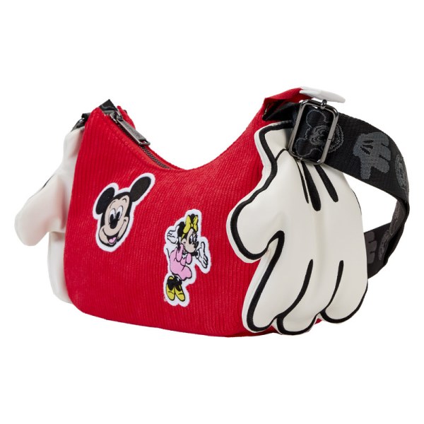 BORSA A SPALLA Disney 100 Topolino e Minnie con guanti - DISNEY LOUNGEFLY