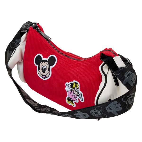 BORSA A SPALLA Disney 100 Topolino e Minnie con guanti - DISNEY LOUNGEFLY