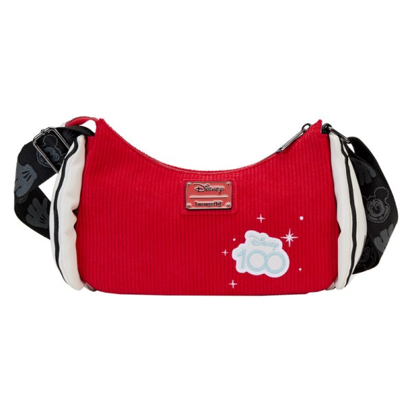 BORSA A SPALLA Disney 100 Topolino e Minnie con guanti - DISNEY LOUNGEFLY