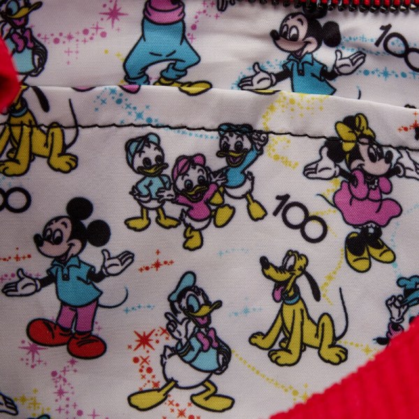 BORSA A SPALLA Disney 100 Topolino e Minnie con guanti - DISNEY LOUNGEFLY