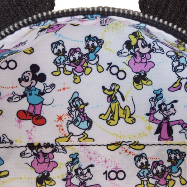 BORSA A SPALLA trasformabile in Zaino Classico Disney 100 Topolino - DISNEY LOUNGEFLY