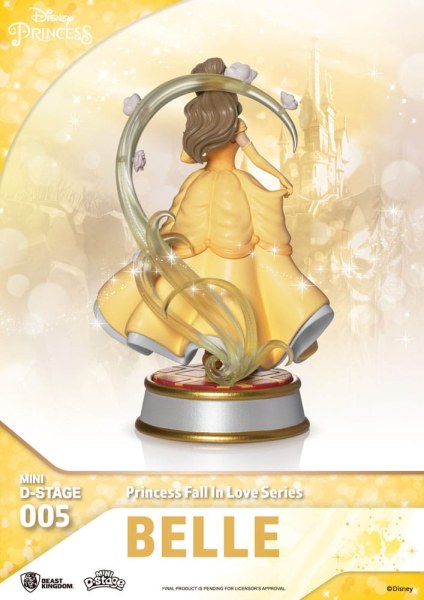 Lotto di 6 Figurine Principesse Disney serie "Fall in love" - ​​Disney mini D-Stage