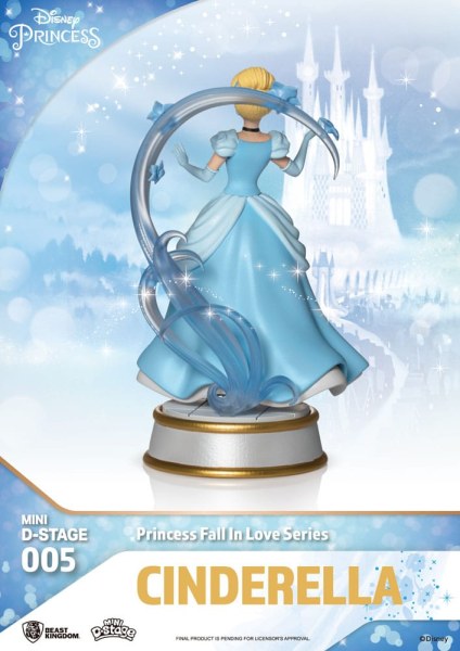 Lotto di 6 Figurine Principesse Disney serie "Fall in love" - ​​Disney mini D-Stage