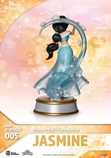Lotto di 6 Figurine Principesse Disney serie "Fall in love" - ​​Disney mini D-Stage