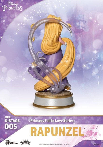 Lotto di 6 Figurine Principesse Disney serie "Fall in love" - ​​Disney mini D-Stage