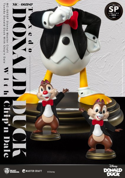 TUXEDO DONALD E CIP E CIOP DISNEY100 - DISNEY MASTERCRAFT