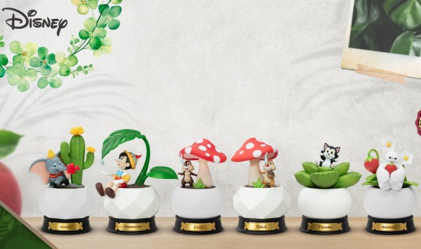 Lotto di 6 Mini Diorama Stage " "Pocket plants" '' series - Disney mini D-Stage