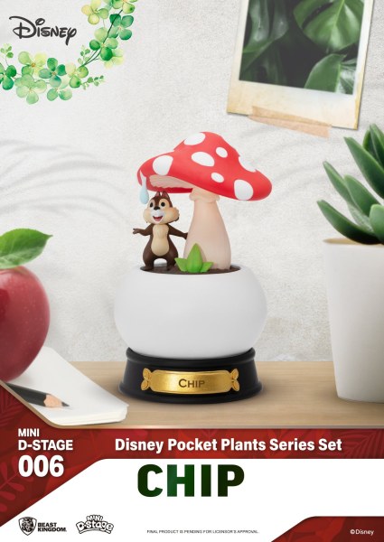 Lotto di 6 Mini Diorama Stage " "Pocket plants" '' series - Disney mini D-Stage