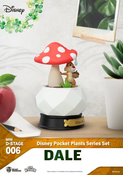 Lotto di 6 Mini Diorama Stage " "Pocket plants" '' series - Disney mini D-Stage