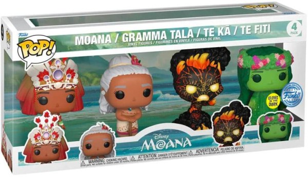 Confezione da 4 Funko Pop! Movie Vinyl - Moana - Disney