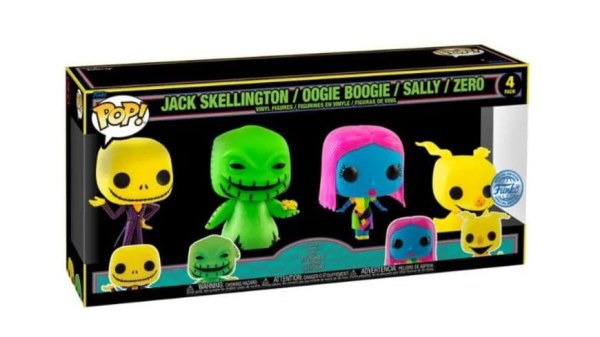 Confezione da 4 Funko Pop! Movie Vinyl - Nightmare before Christmas (EMEA) - Disney