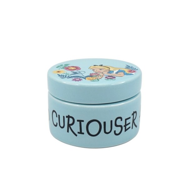 Scatola rotonda in ceramica Alice nel Paese delle Meraviglie - Disney