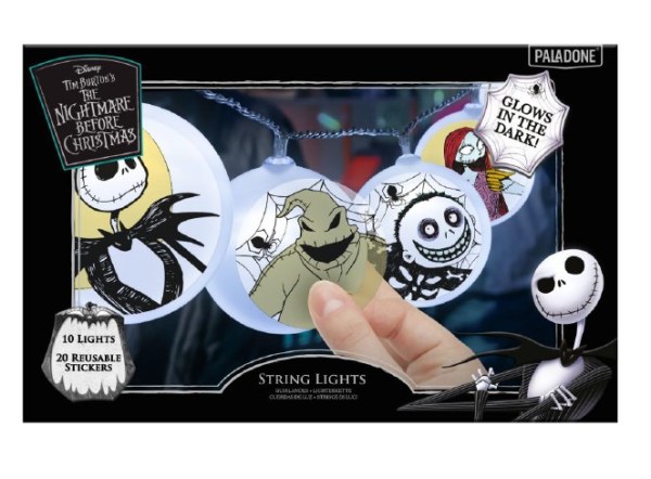 Ghirlanda luminosa Nightmare Before Christmas con adesivi - Disney