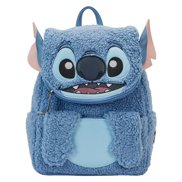 Zaino Mini Stitch peluche Sherpa - DISNEY LOUNGEFLY