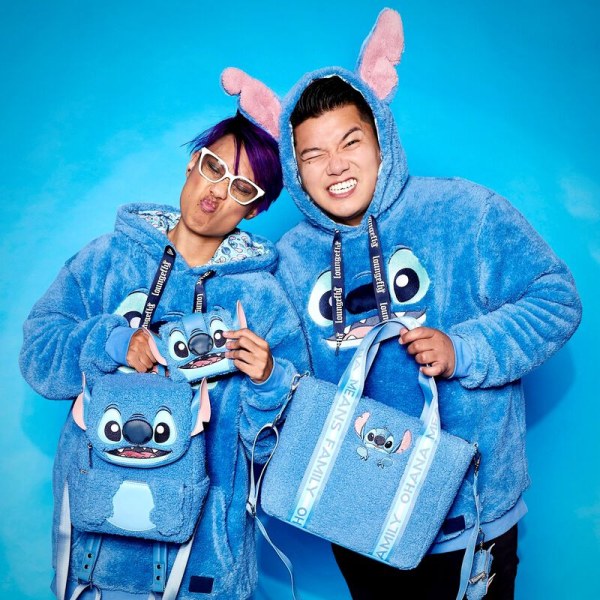 Zaino Mini Stitch peluche Sherpa - DISNEY LOUNGEFLY
