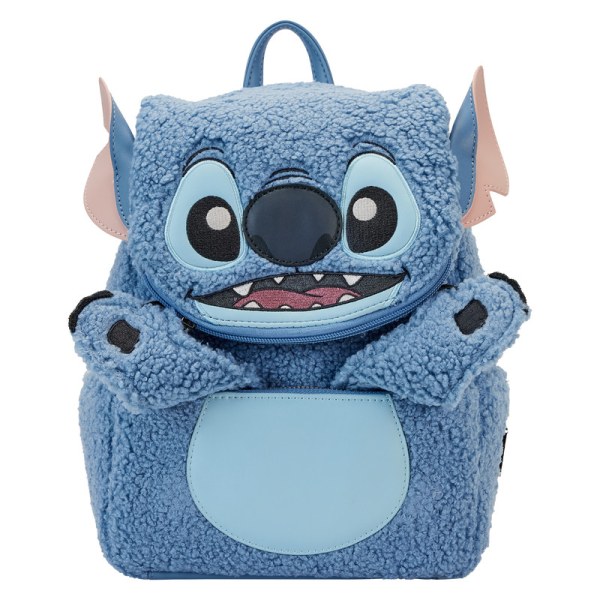 Zaino Mini Stitch peluche Sherpa - DISNEY LOUNGEFLY