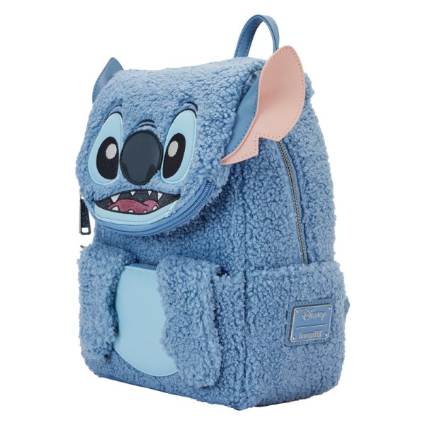 Zaino Mini Stitch peluche Sherpa - DISNEY LOUNGEFLY