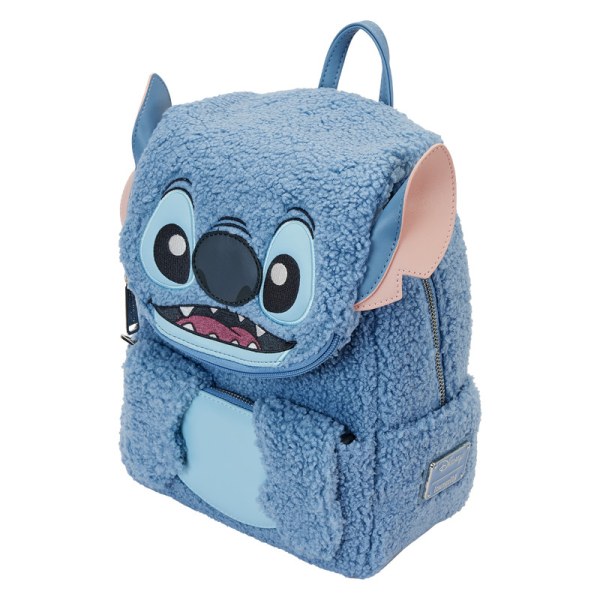Zaino Mini Stitch peluche Sherpa - DISNEY LOUNGEFLY