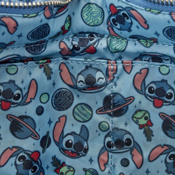 Borsa tote Stitch in peluche Sherpa con portafoglio - DISNEY LOUNGEFLY