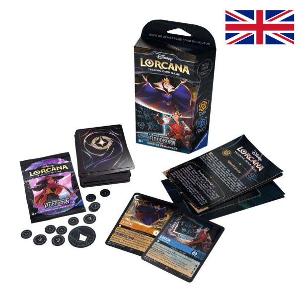 Starter Deck Ambra e Zaffiro (lingua inglese) Disney Lorcana Rise of the floodborn