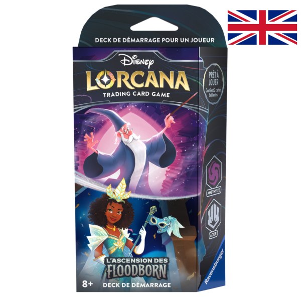 Starter Deck Ametista e Acciaio (lingua inglese) Disney Lorcana Rise of the Floodborn
