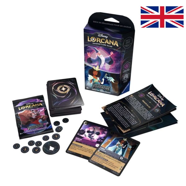 Starter Deck Ametista e Acciaio (lingua inglese) Disney Lorcana Rise of the Floodborn