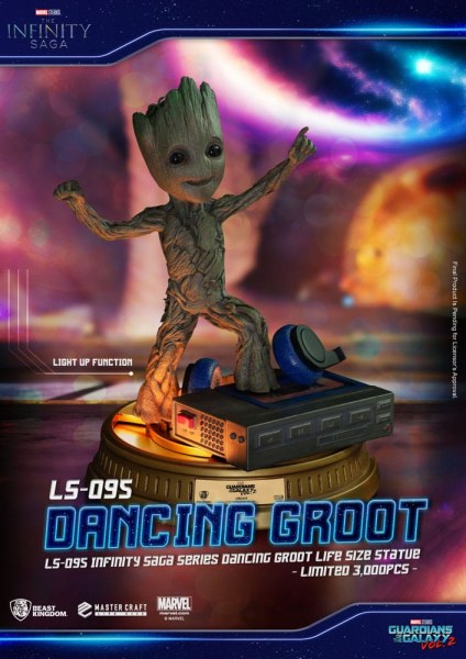 Dancing Groot 1/1 Guardiani della Galassia 2 1/1 - Marvel Life Size Statue
