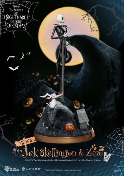 Jack Skellington e Zero - Disney Mastercraft
